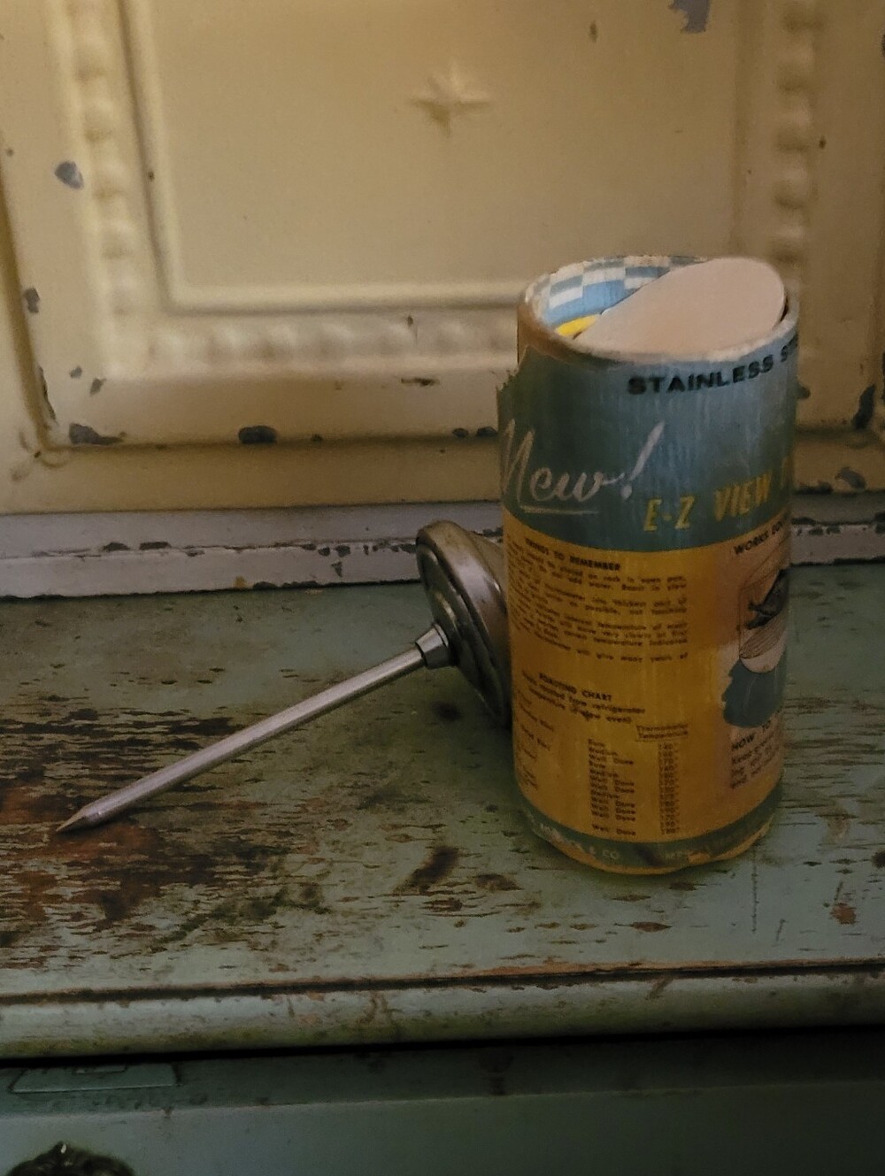 Vintage Stainless E-Z Meat Thermometer